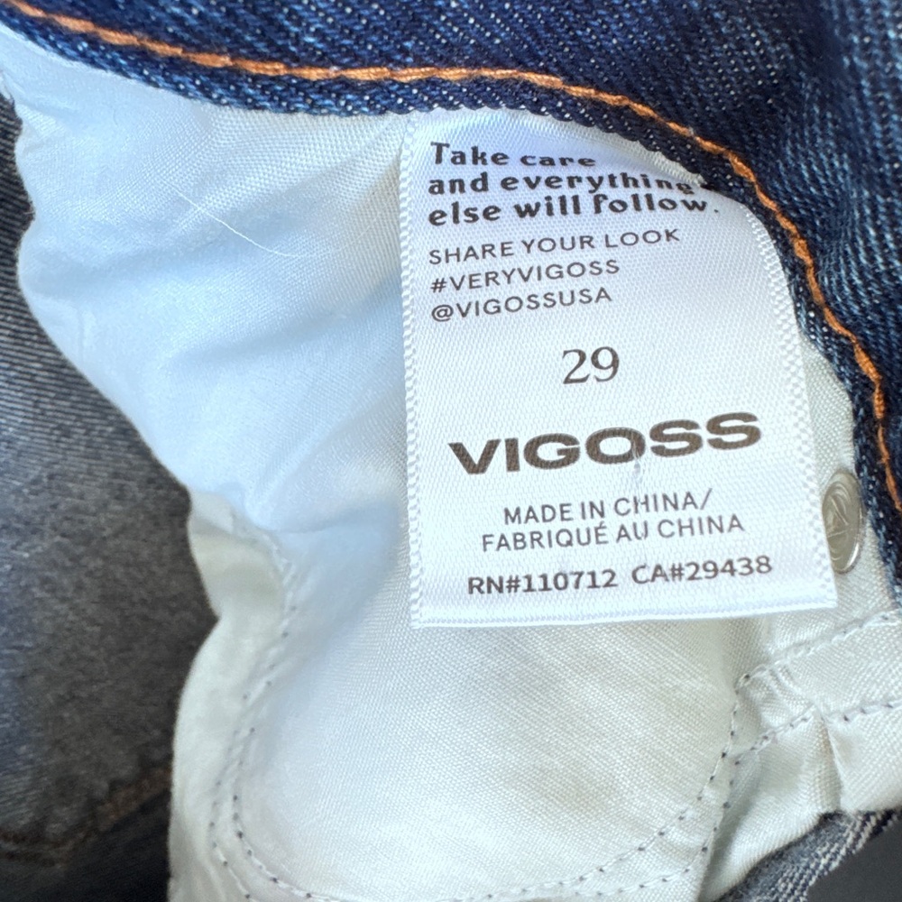 Stitch Fix. Brand: Vigoss. Blue Flare & Wide Leg Jeans with Distressing - Picture 7 of 15